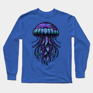 Tribal Jellyfish Long Sleeve T-Shirt